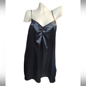 Shasa, Black Satin Nightgown